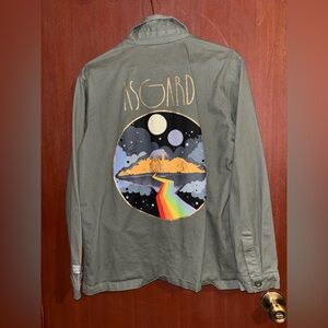 Mighty Fine Marvel Thor/Asgard Casual Button Down Shirt